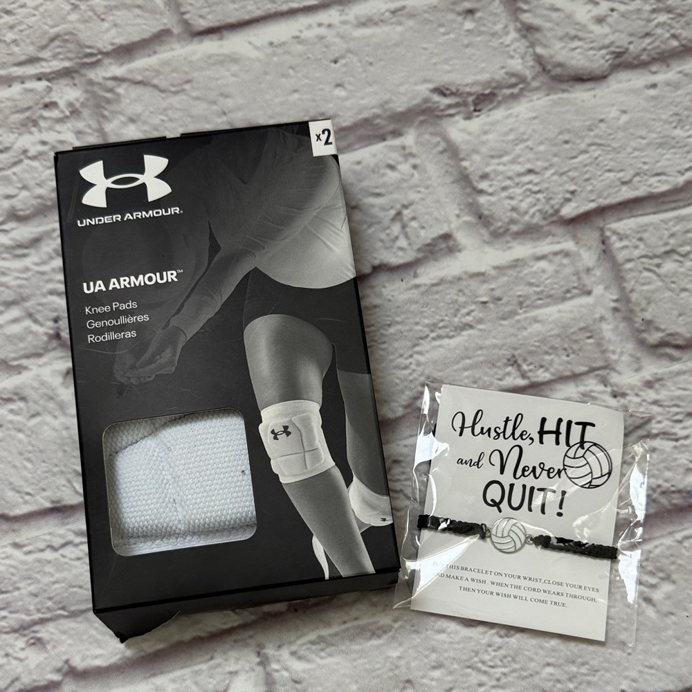 Under Armour White Volleyball knee pads women’s small